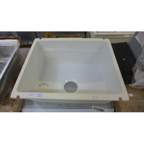 4147 - Blanco Sink 1.0 White *This lot is subject to VAT