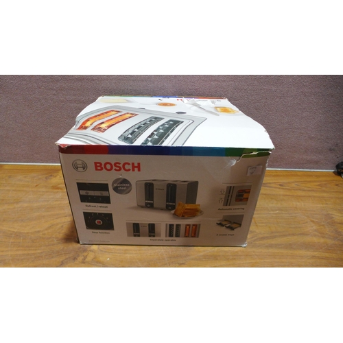 6227 - Bosch 4 Slot Toaster   - This lot requires a UK adapter (342-269) *This lot is subject to Vat