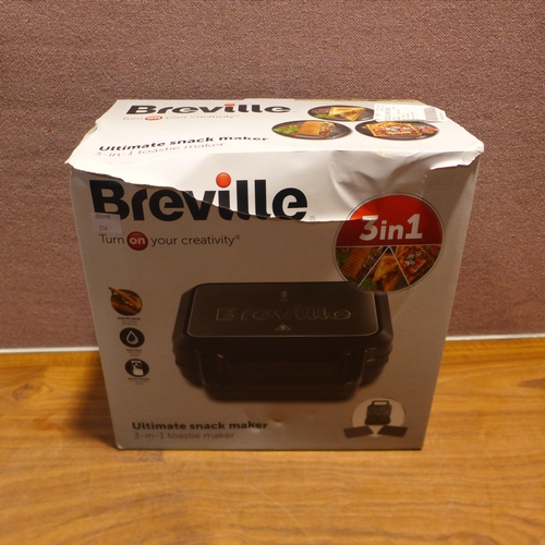 6228 - Breville 3In1 Snack Maker - This lot requires a UK adapter (342-234) *This lot is subject to Vat