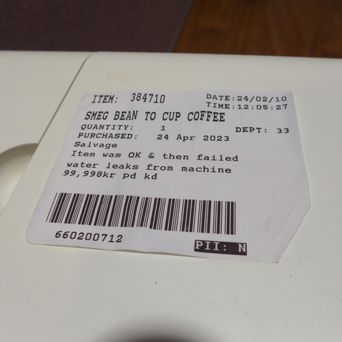 6231 - Smeg Bean To Cup Coffee Machine  - This lot requires a UK adapter (342-247) *This lot is subject to ... 