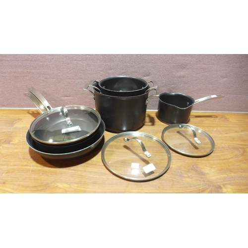 6266 - Kirkland Signature Hard Adonised Cookware (342-273) *This lot is subject to Vat