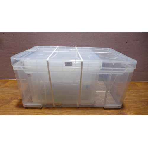 6267 - Really Useful Nest Boxes (Cracked Lids)  (342-241) *This lot is subject to Vat