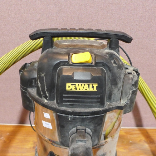 6326 - Dewalt 38L Wet Dry Vacuum Cleaner - This lot requires a UK adapter (342-298) *This lot is subject to... 