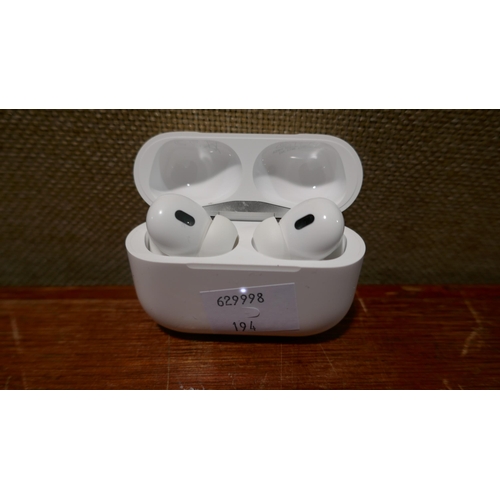 6111 - Apple Airpods Pro 2nd Gen with box and charger (Model mtjv3Zm/A) Original RRP £179.99 + Vat (348-194... 