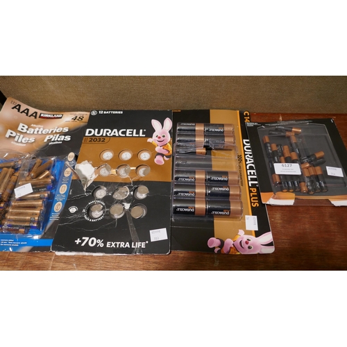 6127 - Quantity of Duracell and Kirkland Signature Batteries (348-50,76,103,114) *This lot is subject to Va... 