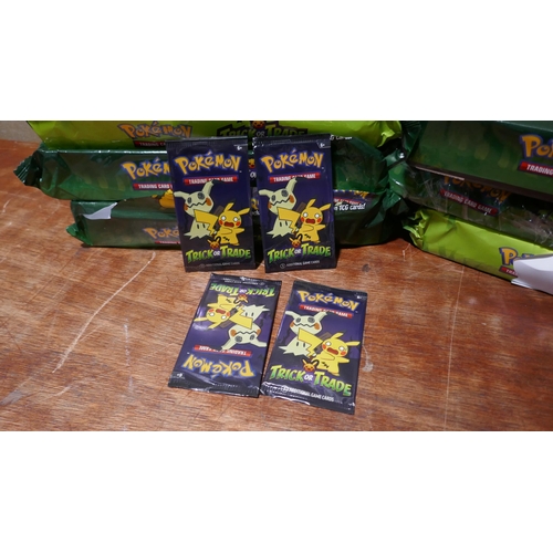 6130 - Pokemon Booster bundle trick or trade cards (348-282-287) *This lot is subject to Vat