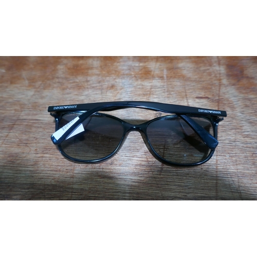 6151 - Emporio Armani Black Plastic Sunglasses with case (348-252) *This lot is subject to Vat