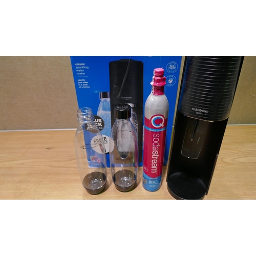 6404 - Sodastream with bottles and canister (Missing Pepsi Max) (348-85) *This lot is subject to Vat