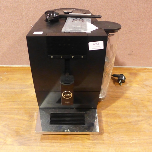 6353 - Jura Bean-To-Cup Coffee Machine  - This lot requires a UK adapter (342-334) *This lot is subject to ... 