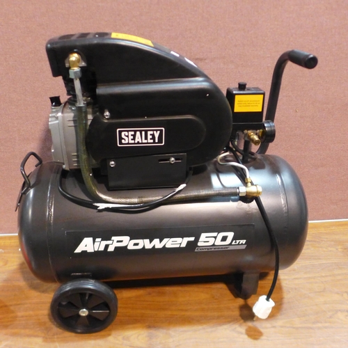 6366 - Sealey Air Compressor  - This lot requires a UK adapter (342-341) *This lot is subject to Vat