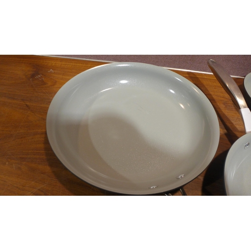 6430 - Tramontina Ceramic Frying Pan set (348-409) *This lot is subject to Vat