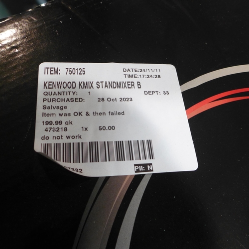 6437 - Kenwood Kmix Standmixer, Original RRP £199.99 + Vat (348-403) *This lot is subject to Vat