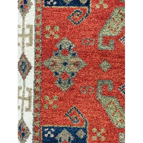 3151 - 180  x 120 thick wool pile hand woven Persian village rug, rust grand/burnt orange grand