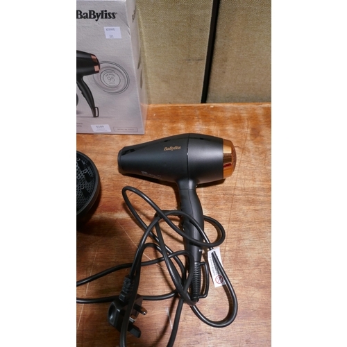 6169 - Babyliss Hair Dryer with box (348-381) *This lot is subject to Vat