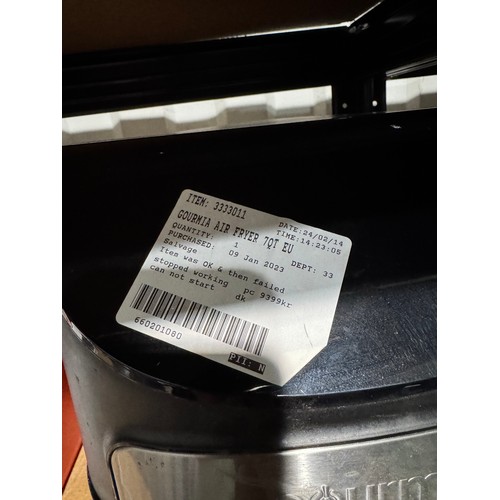 6224 - Gourmia 7Qt Air Fryer   - This lot requires a UK adapter (342-286) *This lot is subject to Vat