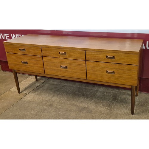 2 - A Wrighton teak six drawer sideboard