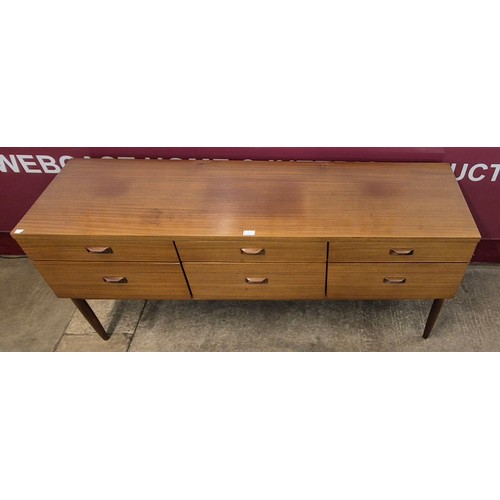 2 - A Wrighton teak six drawer sideboard