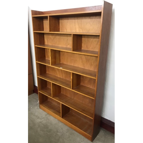 29 - A teak open bookcase