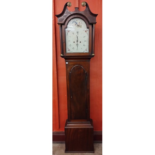 68 - A George III mahogany 8-day longcase clock