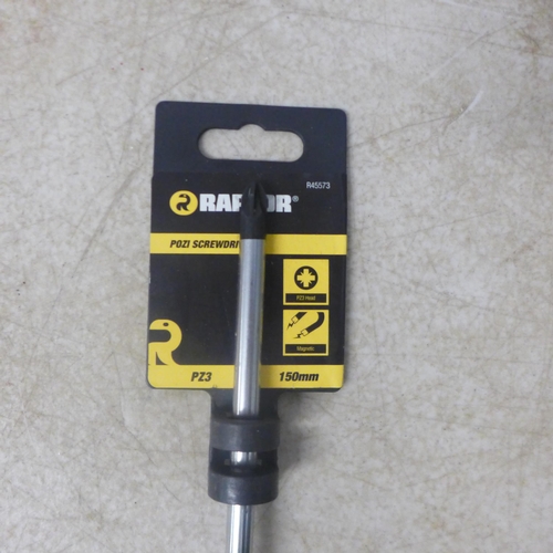 5016 - 20 Raptor PZ3 150mm Pozi screwdrivers