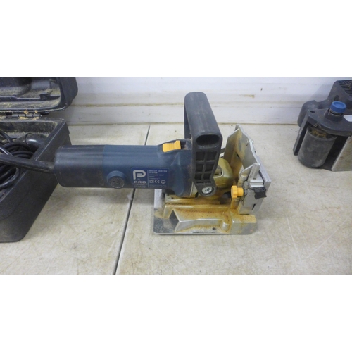 5031 - A Ferm FB5-800N, 240V belt sander, a Bosch PSB 18 X-Cel 18V cordless drill, a Performance Power Pro ... 