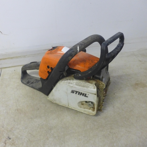 5043 - An Efco MT3700 petrol driven chainsaw body, one other Efco petrol driven chainsaw body and a Stihl M... 