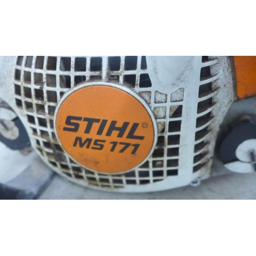 5043 - An Efco MT3700 petrol driven chainsaw body, one other Efco petrol driven chainsaw body and a Stihl M... 