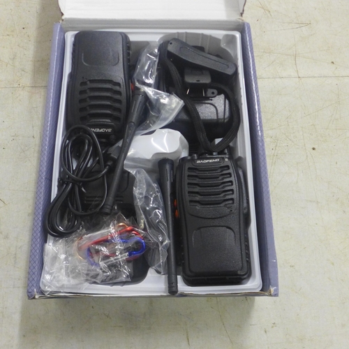 5051 - A pair of Baofeng portable walkie talkies, boxed