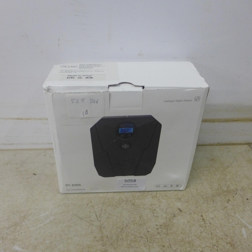 5058 - 2 portable air compressors and a portable air pump - all boxed