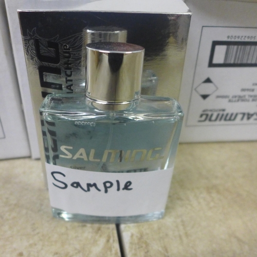 5066 - 18 x 1000ml bottles of Salming Match-up Silver Eau de Toilette natural spray