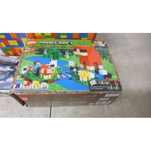 5072 - A quantity of LEGO including boxes for LEGO Minecraft and LEGO Speed Champions