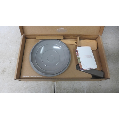 5073 - An Our Place Mini Always pan with lid and spatula, colour dark taupe