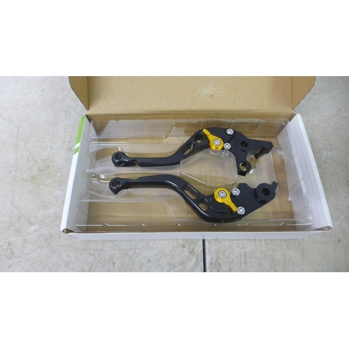 5108 - A pair of Tarazon clutch and brake levers for a motor bike