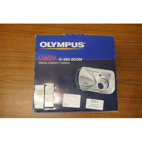 5317 - A boxed Olympus Camedia C-260 zoom digital camera