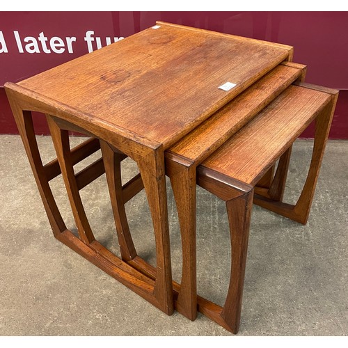 12 - A G-Plan Quadrille teak nest of tables