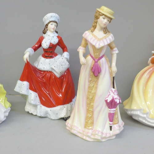 2003 - Four Royal Doulton Four Seasons Pretty Ladies figures