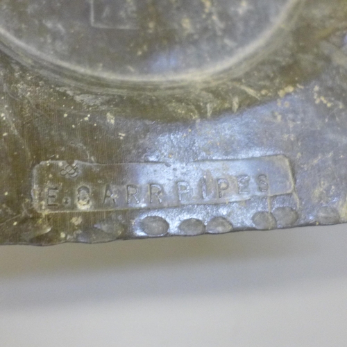 2018 - An ashtray marked L.N.E.R. Buffet, also marked M&W, E.Carr Pipes