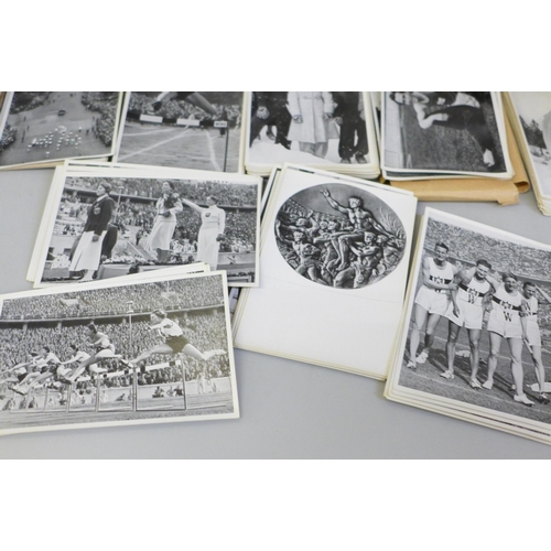 2019 - Germany 1936 Olympics cigarette cards; 250+ different black and white or colour cards issued for the... 