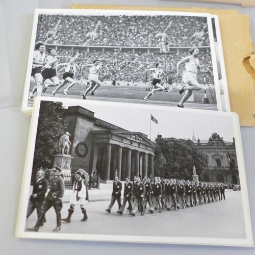 2019 - Germany 1936 Olympics cigarette cards; 250+ different black and white or colour cards issued for the... 