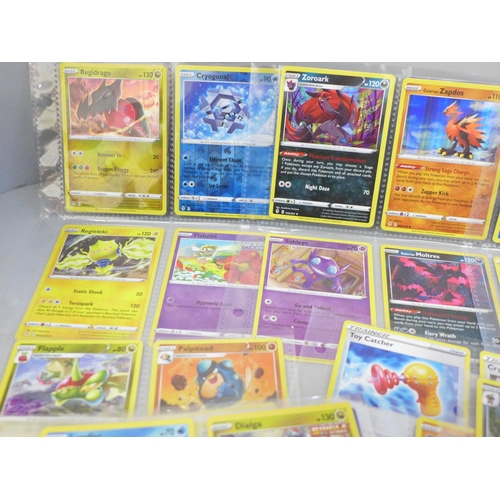 2031 - Over 270 Evolving Skies Pokémon cards including over 50 holographic in protective wallets with some ... 