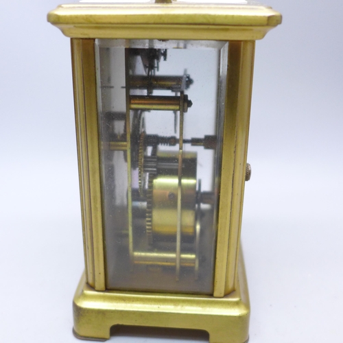 2034A - A Bayard brass carriage clock, French movement