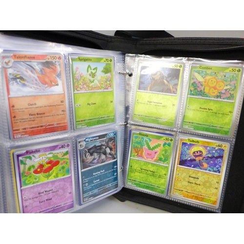 2036 - A full binder of 240 holographic Pokémon cards including rare cards