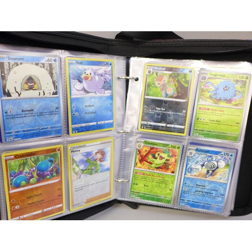 2036 - A full binder of 240 holographic Pokémon cards including rare cards