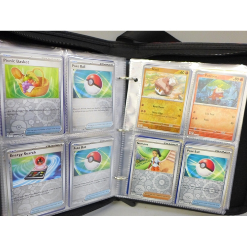 2036 - A full binder of 240 holographic Pokémon cards including rare cards