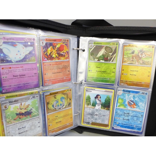 2036 - A full binder of 240 holographic Pokémon cards including rare cards