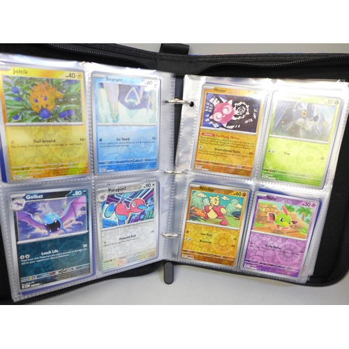 2041 - A full binder of 240 holographic Pokémon cards including rare cards