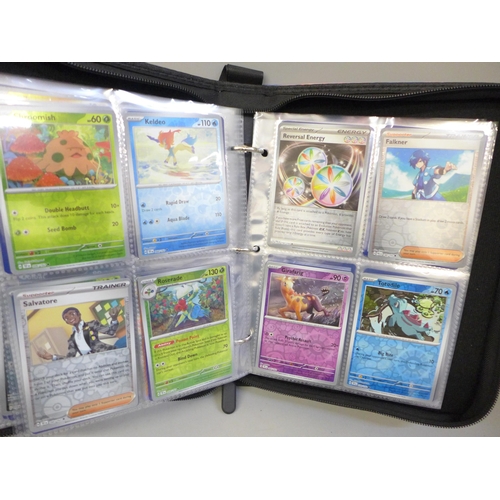 2041 - A full binder of 240 holographic Pokémon cards including rare cards