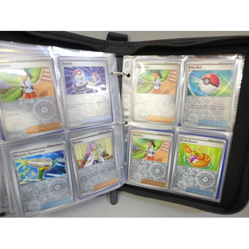 2041 - A full binder of 240 holographic Pokémon cards including rare cards