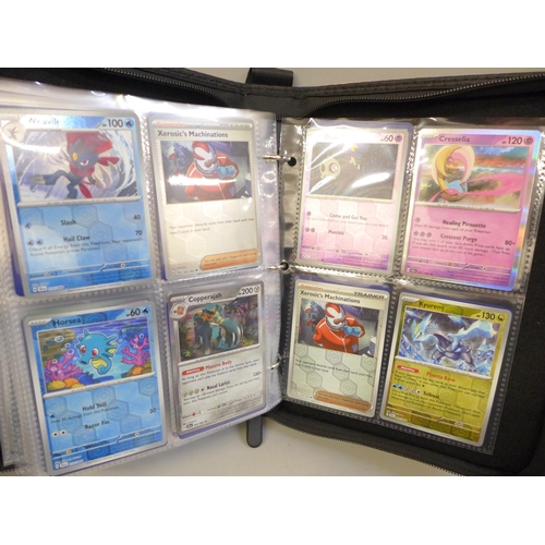 2041 - A full binder of 240 holographic Pokémon cards including rare cards