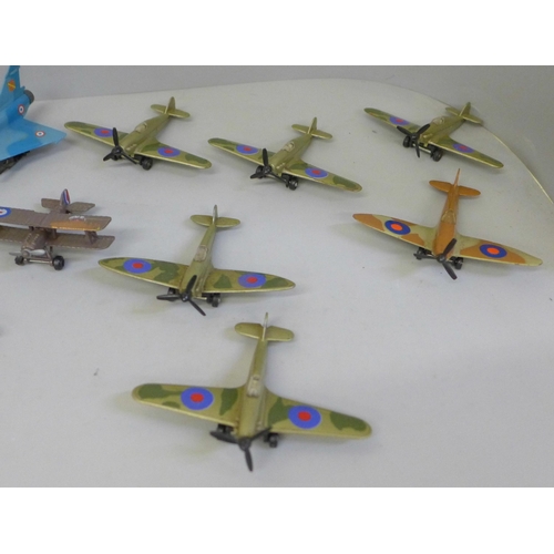 2060 - A collection of die-cast military aircraft, Matchbox and Corgi